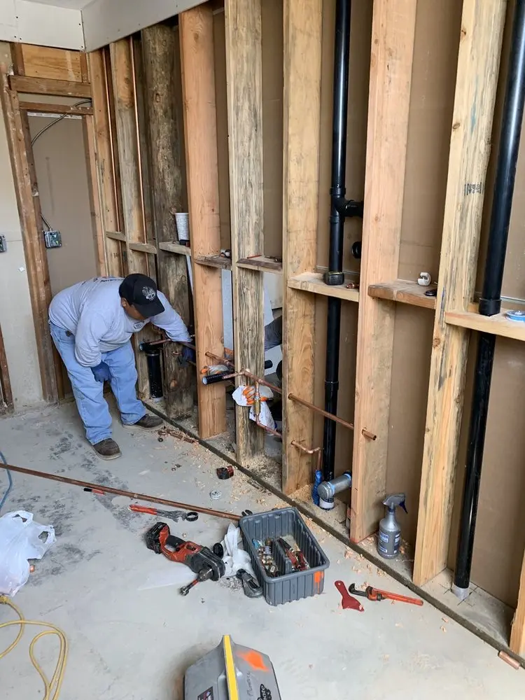 Commercial rough-in plumbing for Trenchless Sewer Repair in Carrboro